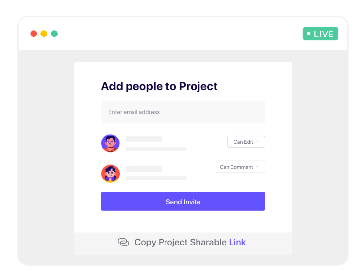 illustration of leaving comment on live website