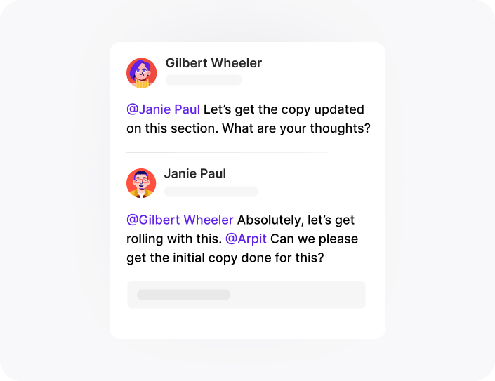 Tag your team members Tag your team members